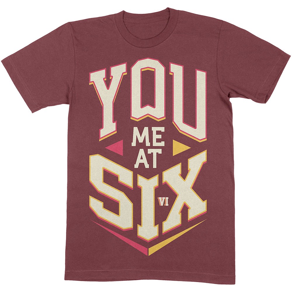 You Me At Six - Cube Heren Tshirt - Rood